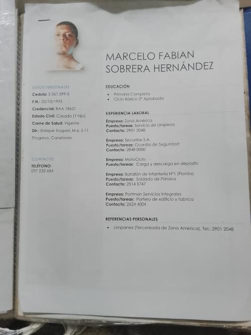 Marcelo Fabi�n  Sobrera Hern�ndez  (marcelosobrera1993)